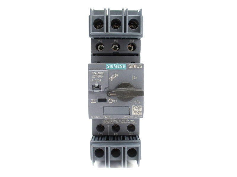 SIEMENS 3RV2811-0GD10 347VAC 0.63A NUPI