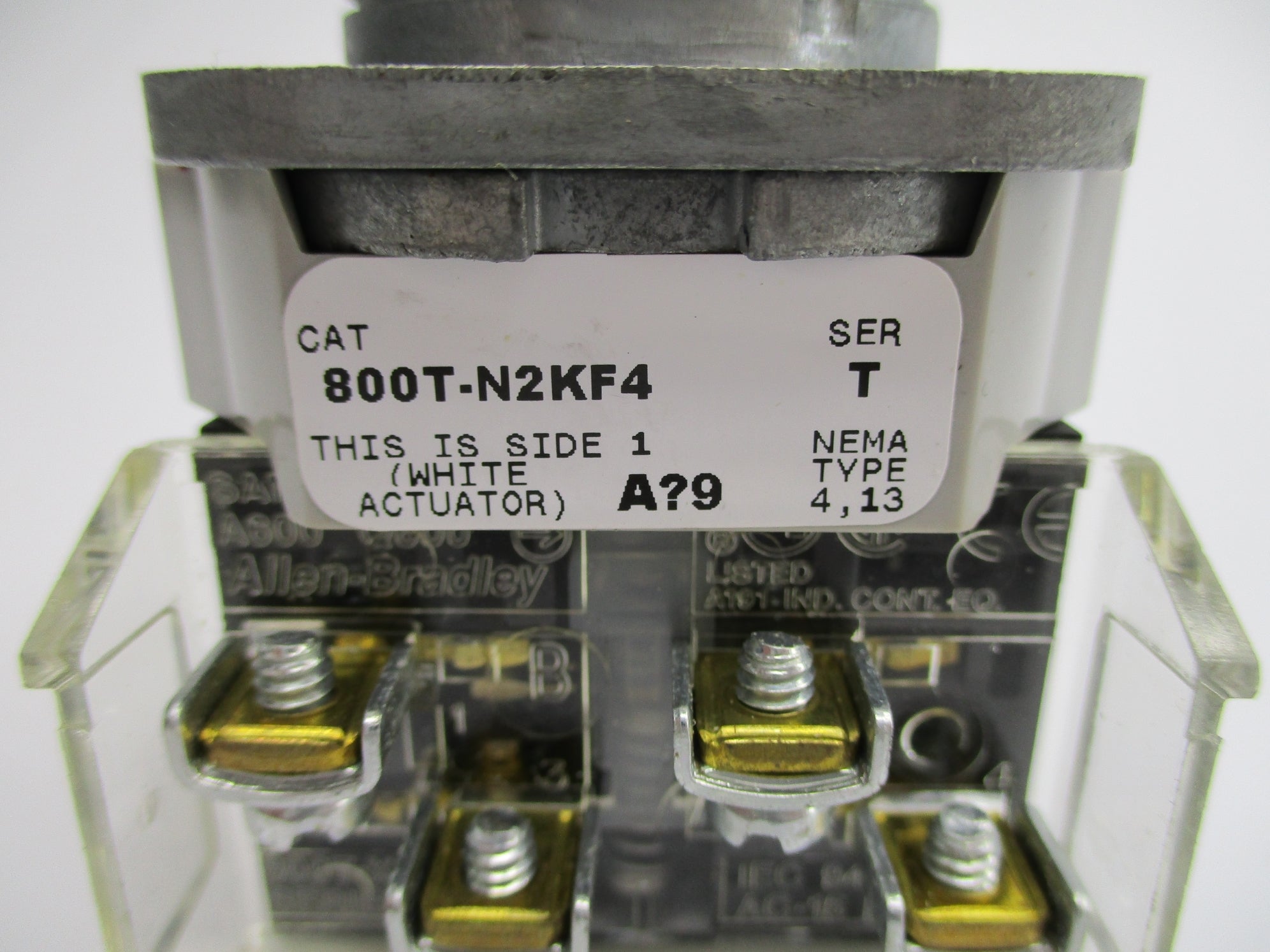 ALLEN BRADLEY 800T-N2KF4 SER. T (AS PICTURED) NSNP