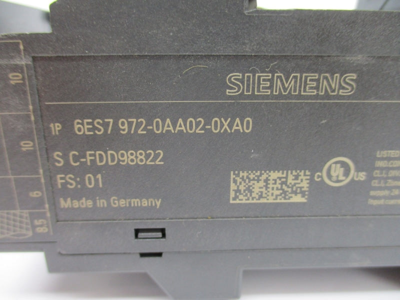 SIEMENS 6ES7972-0AA02-0XA0 24VDC NUPI