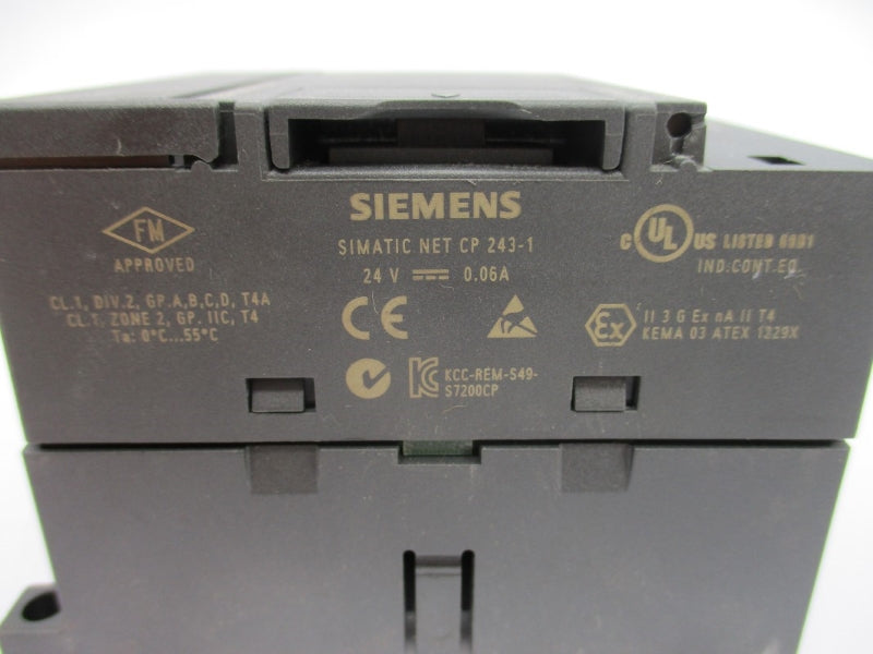 SIEMENS 6GK7243-1EX01-0XE0 24V 0.06A NUPI