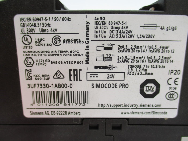 SIEMENS 3UF7330-1AB00-0 24V NUPI