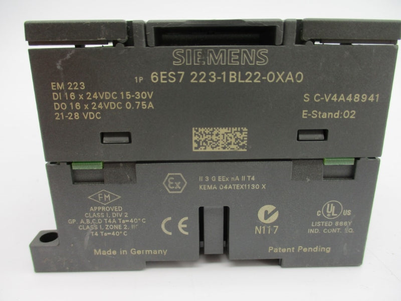 SIEMENS 6ES7223-1BL22-0XA0 24VDC 0.75A NUPI