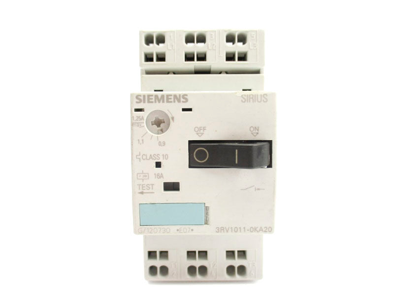 SIEMENS 3RV1011-0KA20 0.9-1.25A NUPI
