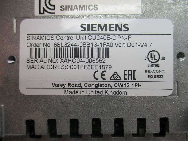 SIEMENS 6SL3244-0BB13-1FA0 NUPI