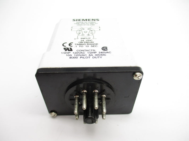 SIEMENS OND-0110-24D 24VDC 10A .1-10S NUPI
