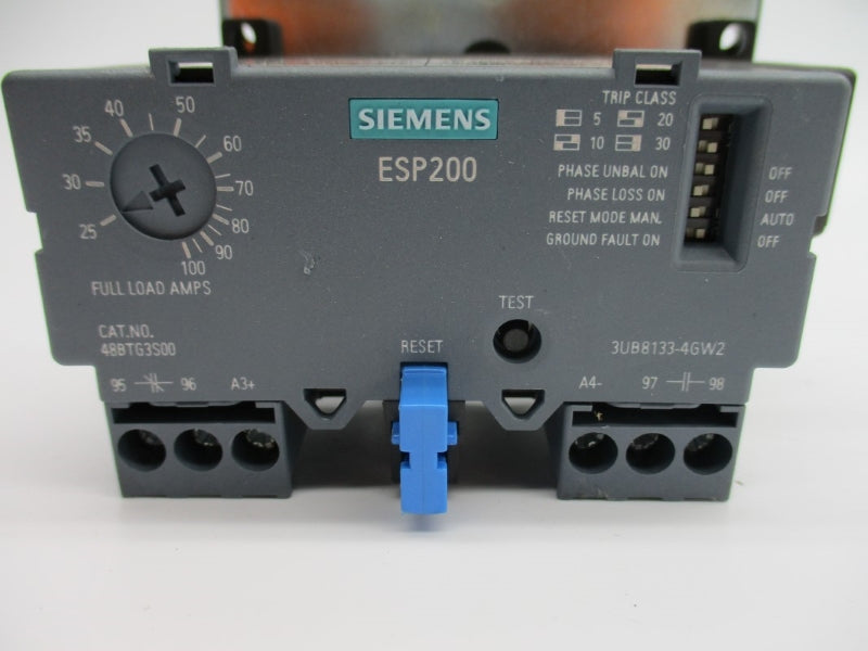SIEMENS 48BTG3S00 3UB8133-4GW2 600VAC 25-100A NUPI