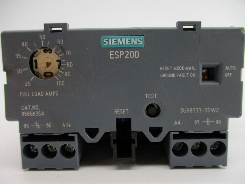 SIEMENS 958GB3SA 3UB8533-5GW2 600VAC 25-100A (AS PICTURED) NUPI