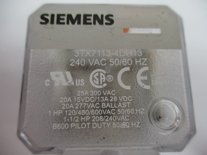 SIEMENS 3TX7113-4DH13 240VAC 25A NUPI