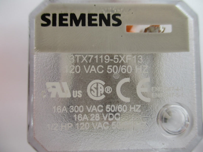 SIEMENS 3TX7119-5XF13 120VAC 16A NUPI