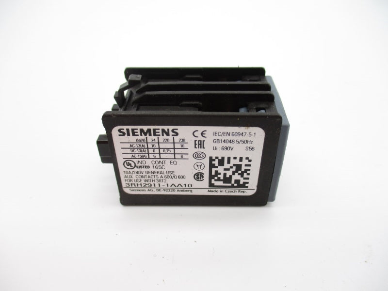 SIEMENS 3RH2911-1AA10 690V 10A NUPI