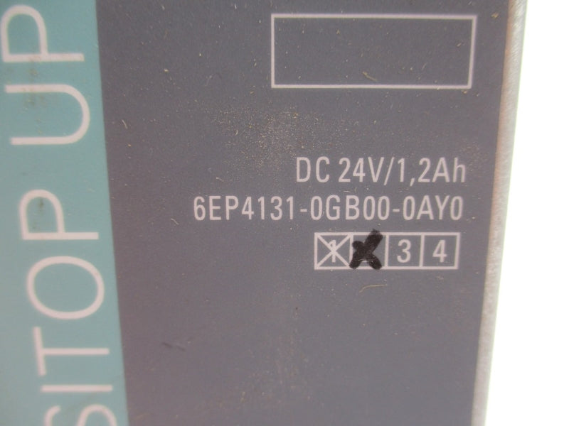 SIEMENS 6EP4131-0GB00-0AY0 24VDC 1.2A (AS PICTURED) NUPI