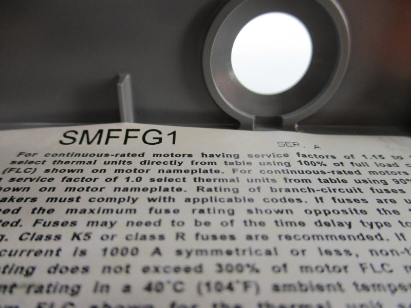 SIEMENS SMFFG1 SER. A (AS PICTURED) NUPI