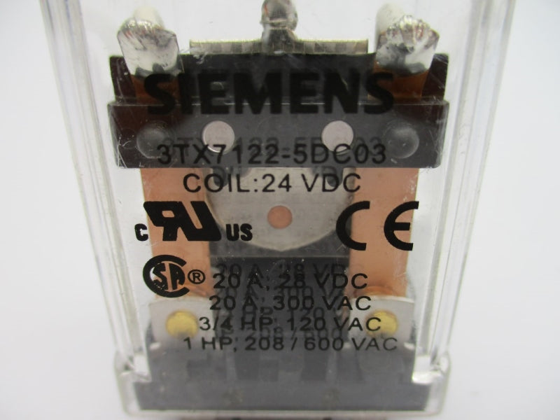 SIEMENS 3TX7122-5DC03 24VDC 20A NUPI