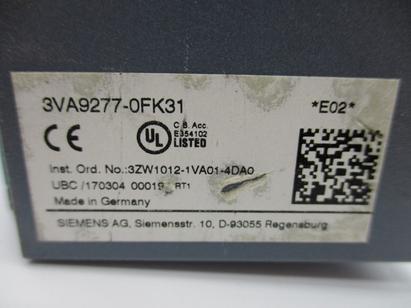 SIEMENS 3VA9277-0FK31 NUPI