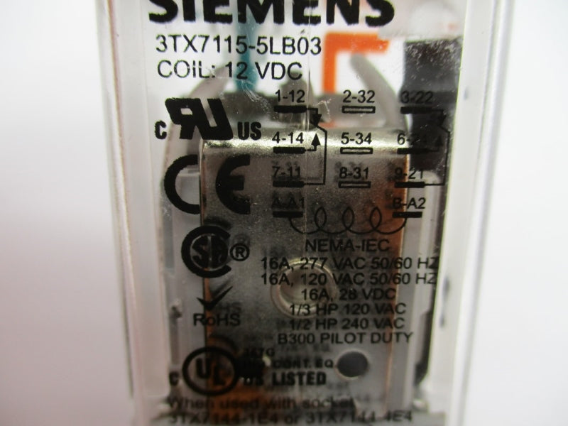 SIEMENS 3TX7115-5LB03 12VDC 16A NUPI
