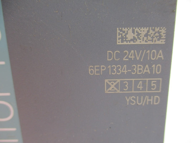 SIEMENS 6EP1334-3BA10 24VDC 10A NUPI