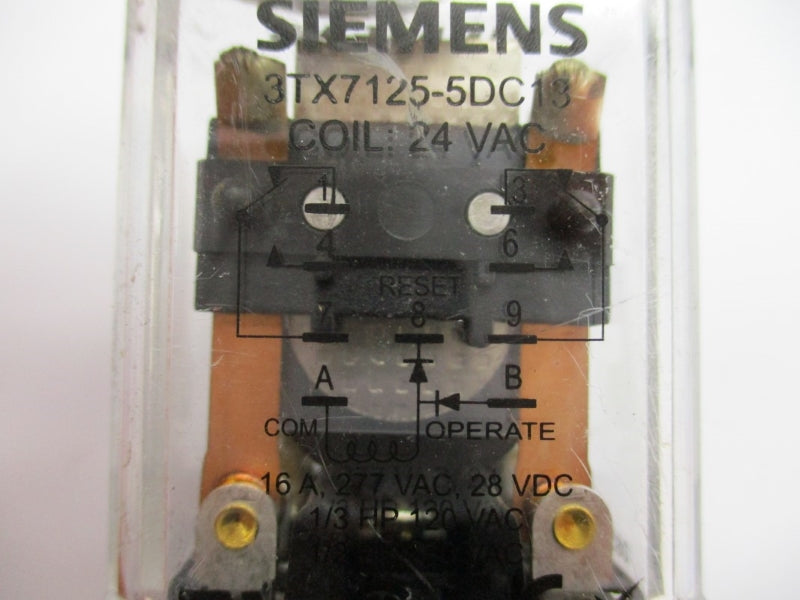 SIEMENS 3TX7125-5DC13 24VAC 16A NUPI