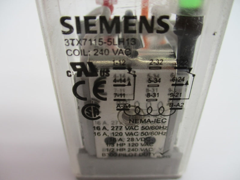SIEMENS 3TX7115-5LH13 240VAC 16A NUPI