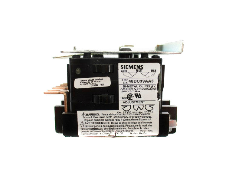SIEMENS 48DC39AA3 600VAC NUPI