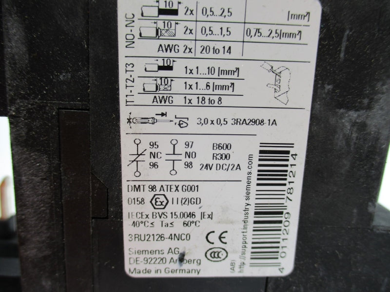 SIEMENS 3RU2126-4NC0 24VDC 23-28A NUPI