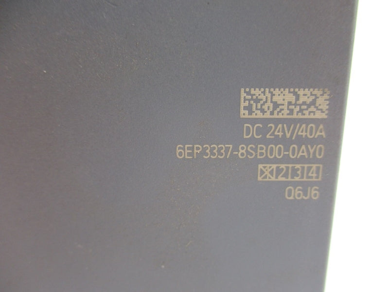 SIEMENS 6EP3337-8SB00-0AY0 24VDC 40A NUPI