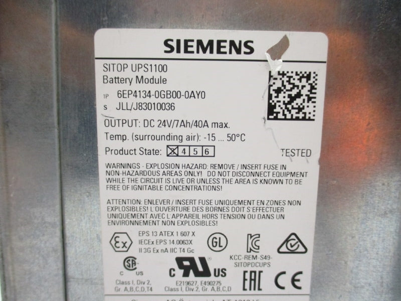 SIEMENS 6EP4134-0GB00-0AY0 24VDC 40A NUPI