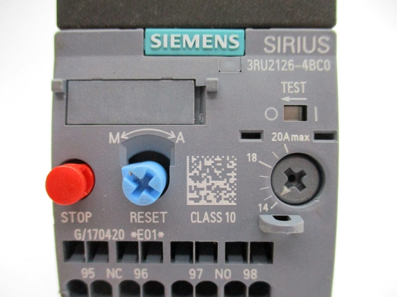SIEMENS 3RU2126-4BC0 24VDC 14-20A NUPI