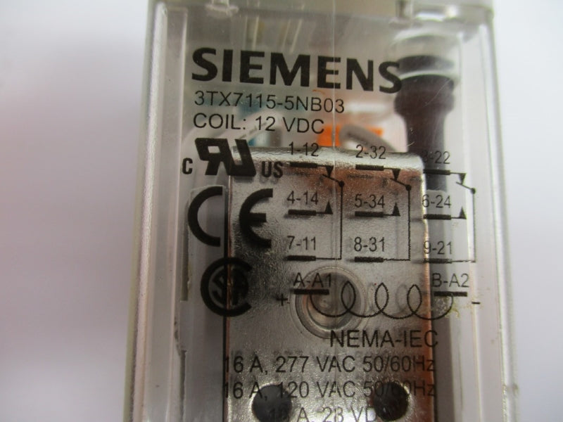 SIEMENS 3TX7115-5NB03 12VDC 16A NUPI