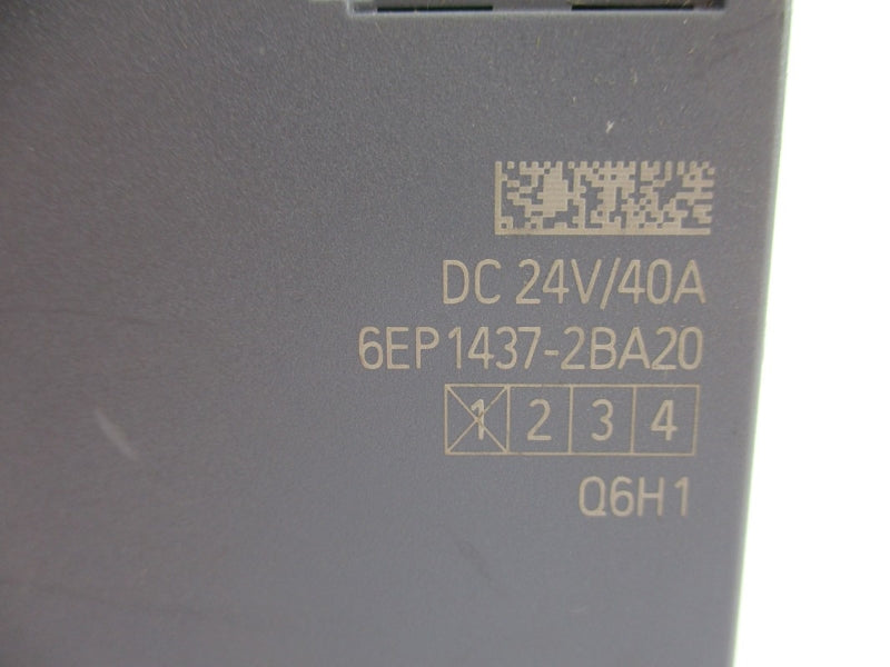 SIEMENS 6EP1437-2BA20 24VDC 40A NUPI
