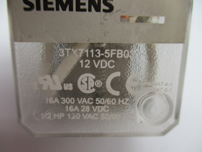 SIEMENS 3TX7113-5FB03 12VDC 16A NUPI