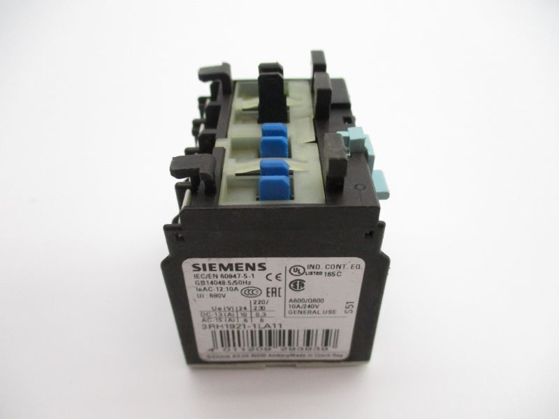 SIEMENS 3RH1921-1LA11 240V 10A NUPI