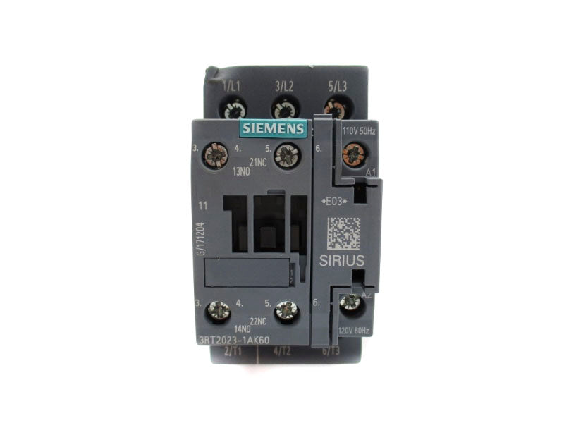 SIEMENS 3RT2023-1AK60 110/120V 70A (AS PICTURED) NUPI