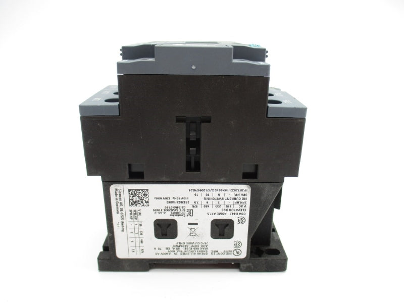 SIEMENS 3RT2023-1AK60 110/120V 70A (AS PICTURED) NUPI