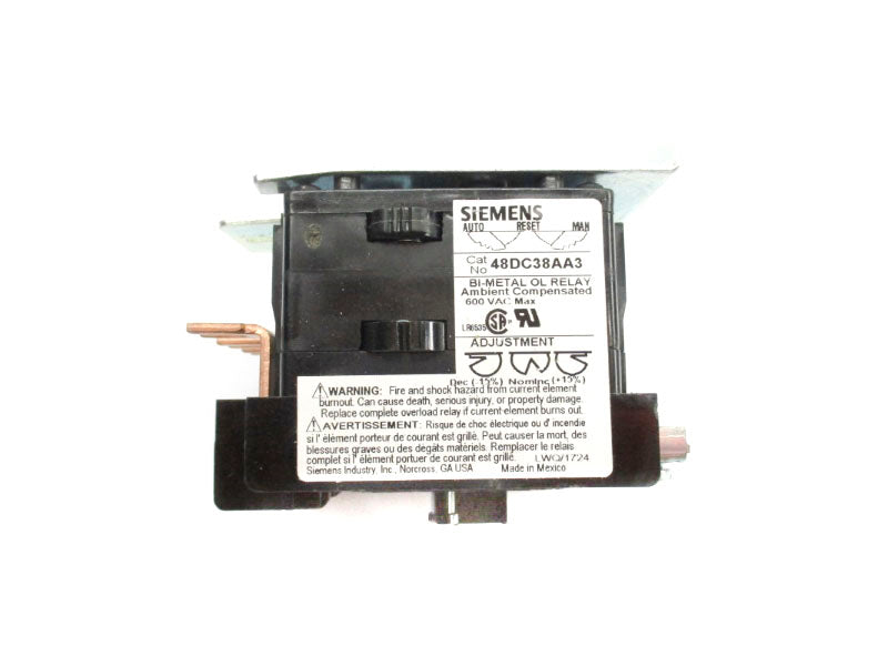 SIEMENS 48DC38AA3 600VAC NUPI