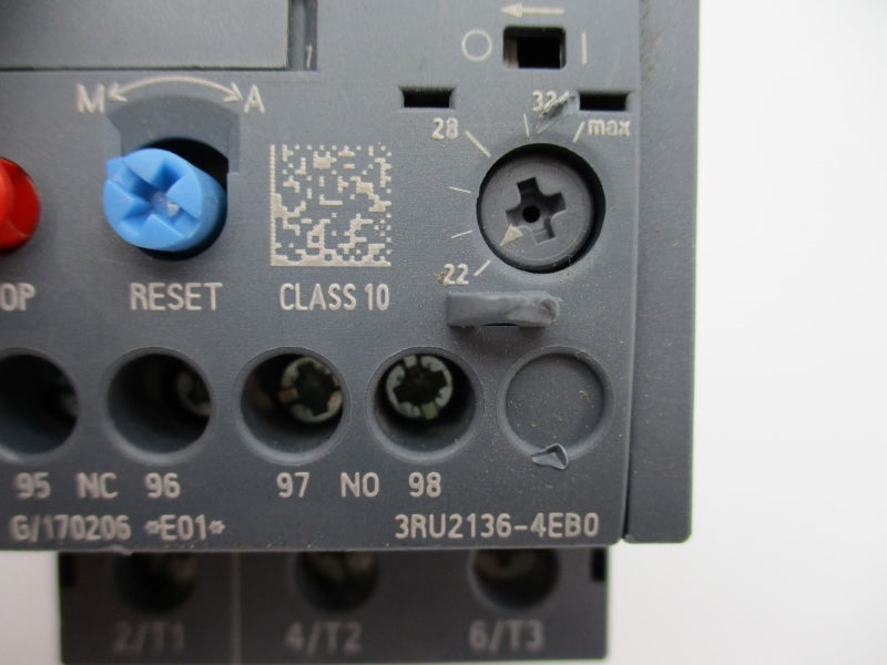 SIEMENS 3RU2136-4EB0 600VAC 22-32A NUPI