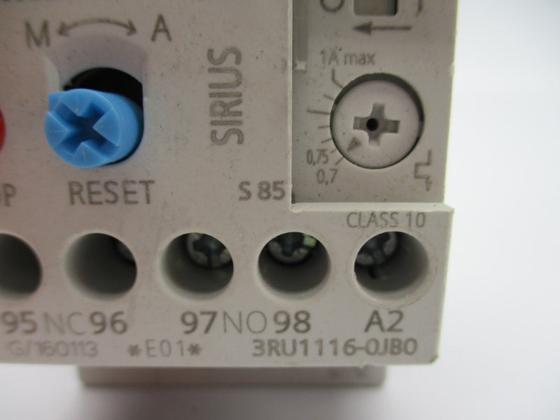 SIEMENS 3RU1116-0JB0 24VDC 0.7-1A NUPI