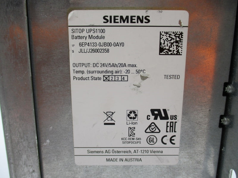 SIEMENS 6EP4133-0JB00-0AY0 24VDC 5A NUPI