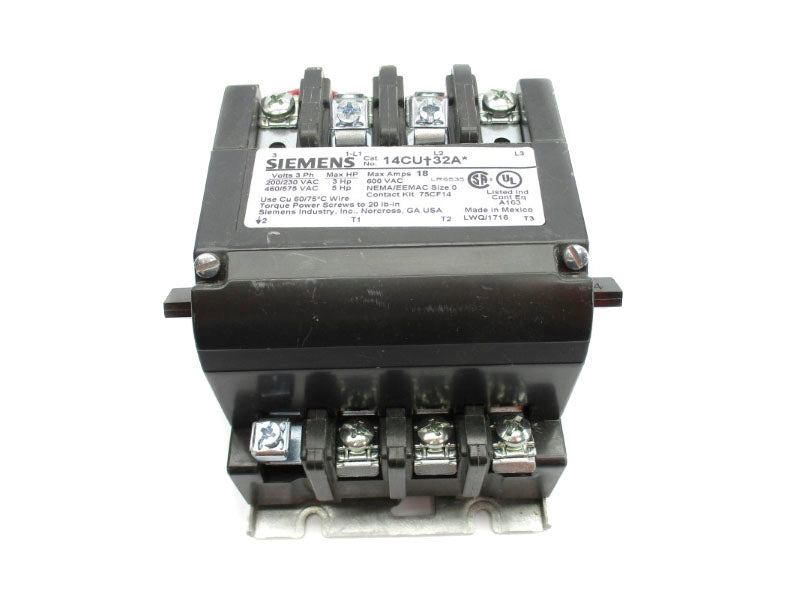 SIEMENS 14CU+32AA 600VAC 18A NUPI