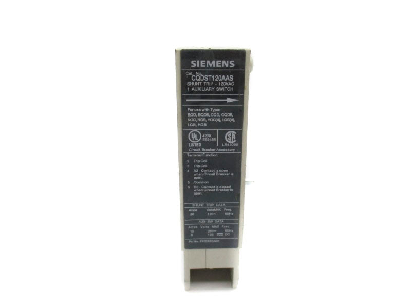 SIEMENS CQDST120AAS 120VAC .90A NUPI