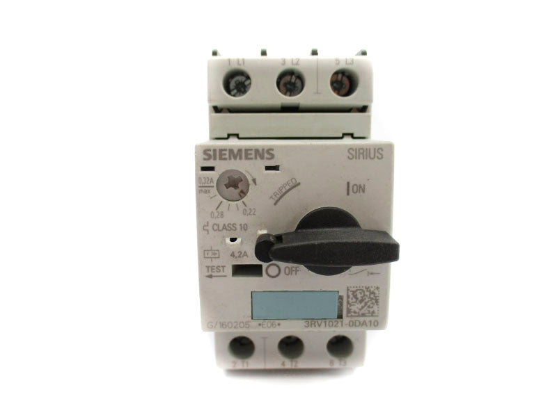 SIEMENS 3RV1021-0DA10 240V 0.22-0.32A NUPI