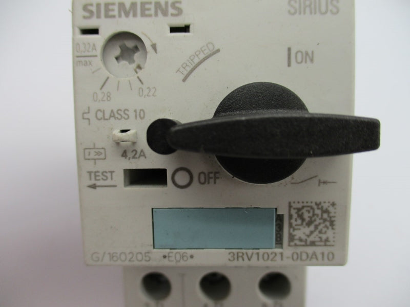 SIEMENS 3RV1021-0DA10 240V 0.22-0.32A NUPI