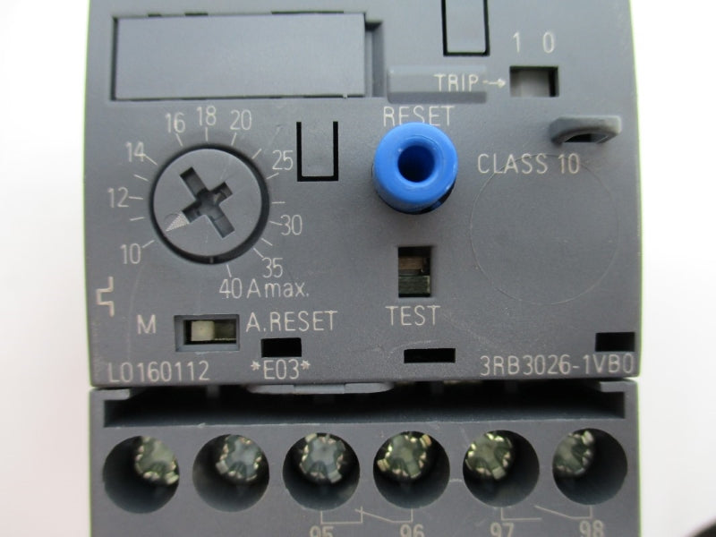 SIEMENS 3RB3026-1VB0 600VAC 10-40A NUPI