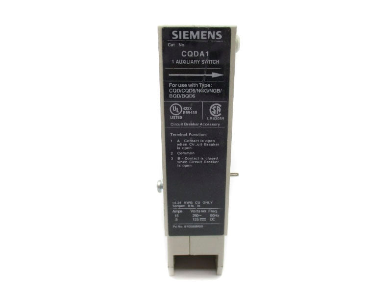 SIEMENS CQDA1 250V 15A NUPI