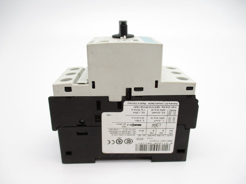 SIEMENS 3RV1021-1CA10 600V 1.8-2.5A NUPI