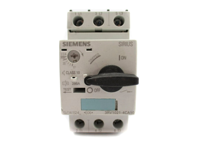 SIEMENS 3RV1021-4CA10 240V 17-22A NUPI