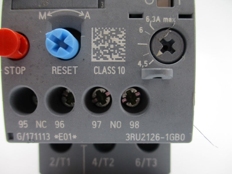 SIEMENS 3RU2126-1GB0 24VDC 4.5-6.3A NUPI