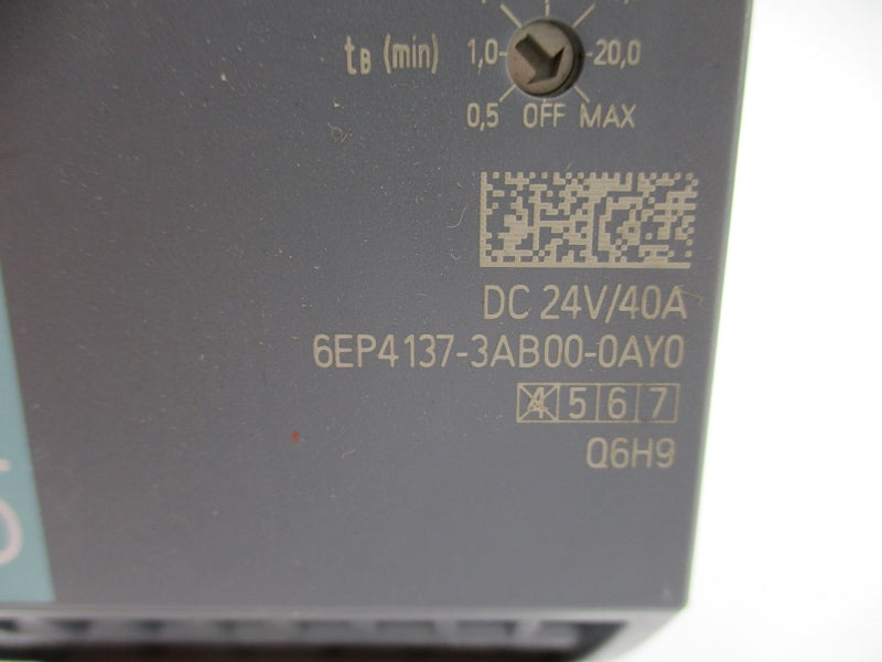 SIEMENS 6EP4137-3AB00-0AY0 24VDC 40A NUPI