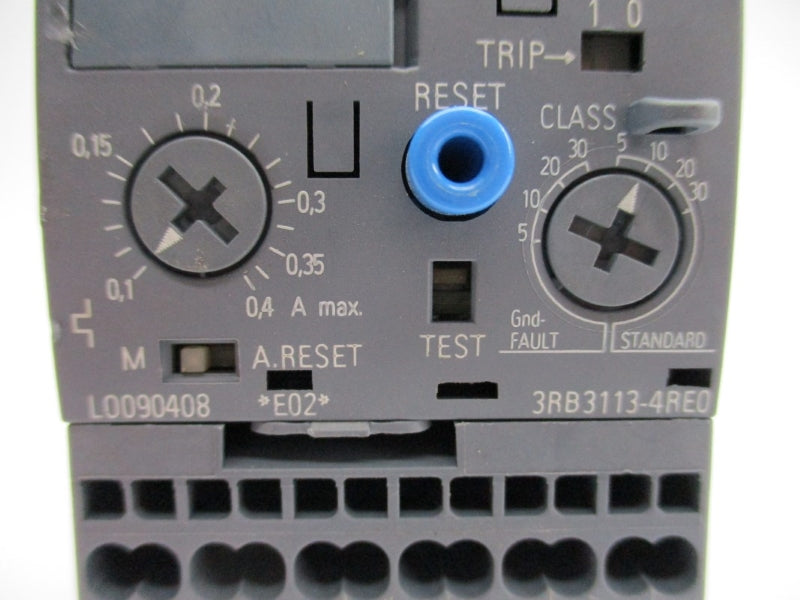 SIEMENS 3RB3113-4RE0 600VAC 0.1-0.4A NUPI