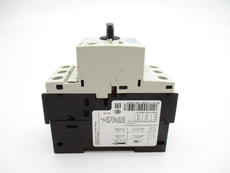 SIEMENS 3RV1021-0KA10 240V 0.9-1.25A NUPI