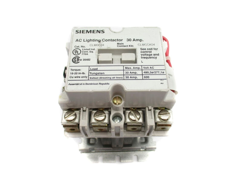 SIEMENS CLM0C04 110/120V 30A NUPI